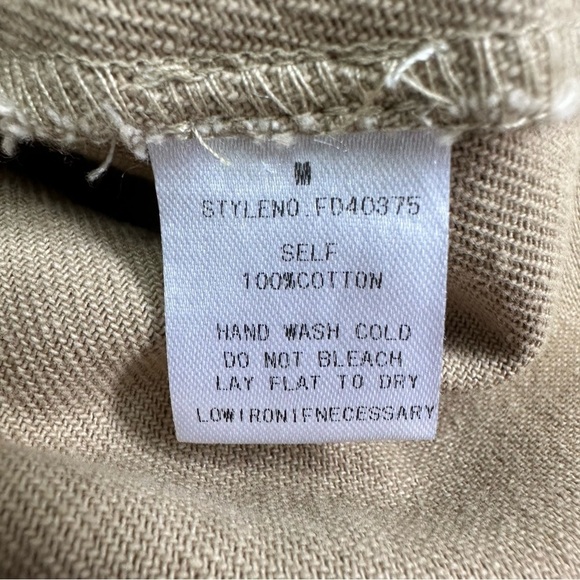Carly Jean Los Angeles size Medium Beige Button Down Sleeveless Field Dress - Picture 11 of 11